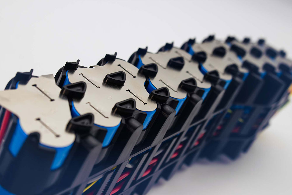 Das Zellpaket einer E-Bike Batterie